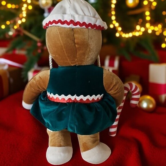 Vintage 1990 Target Gingerbread Plush Girl Doll with Candy Cane large 19 inches - Picture 2 of 12